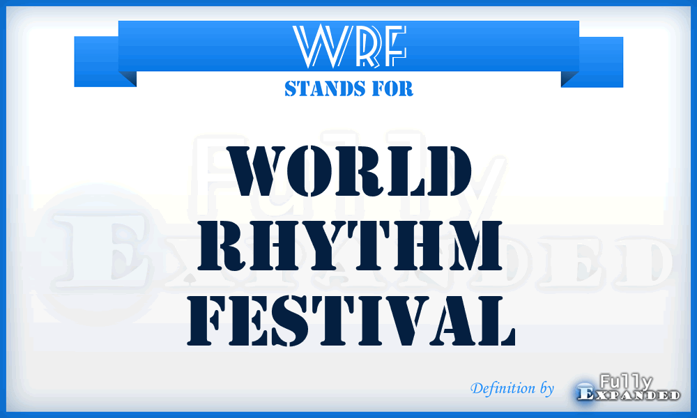 WRF - World Rhythm Festival