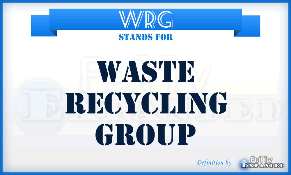 WRG - Waste Recycling Group