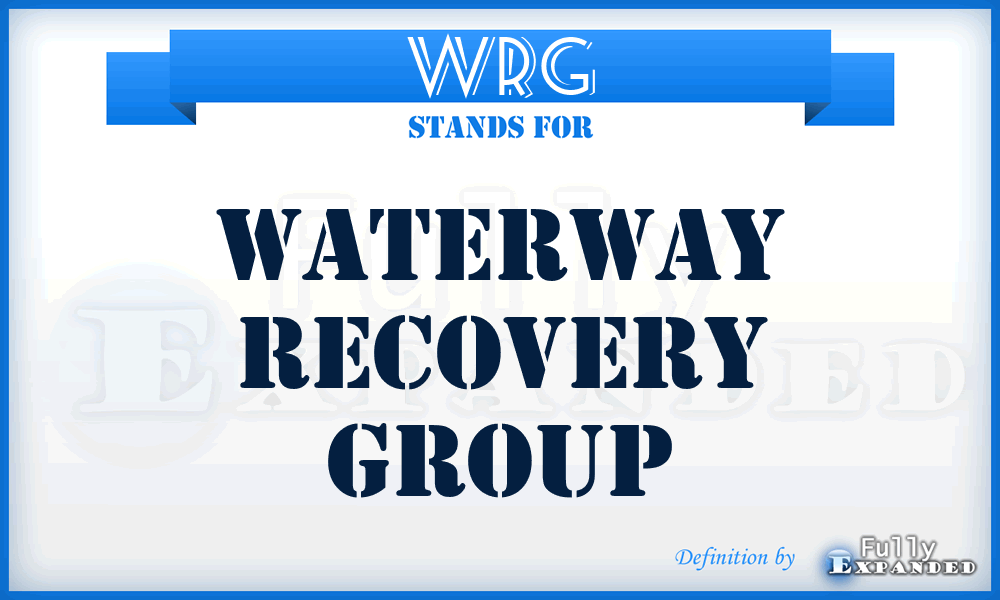 WRG - Waterway Recovery Group