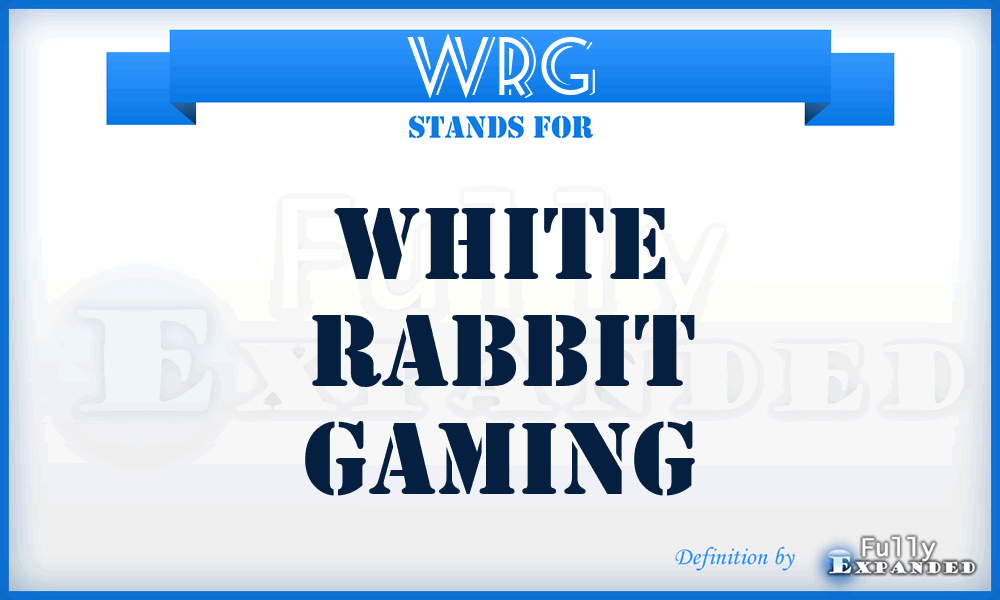 WRG - White Rabbit Gaming