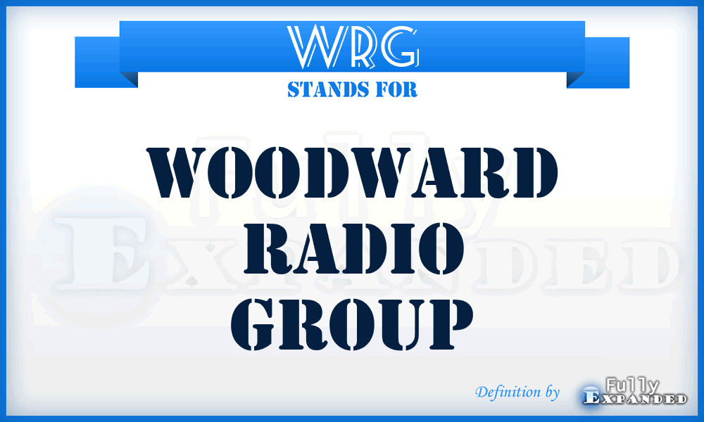 WRG - Woodward Radio Group