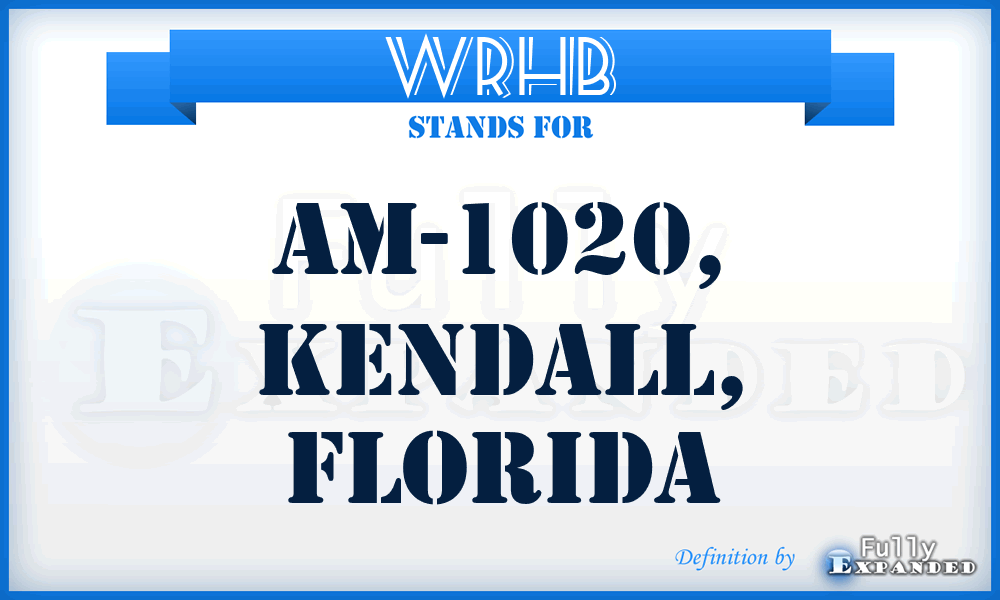 WRHB - AM-1020, KENDALL, Florida