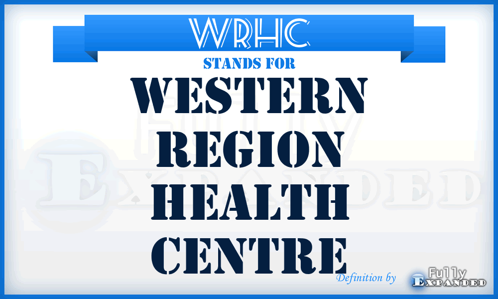 WRHC - Western Region Health Centre