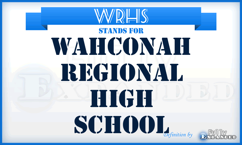 WRHS - Wahconah Regional High School
