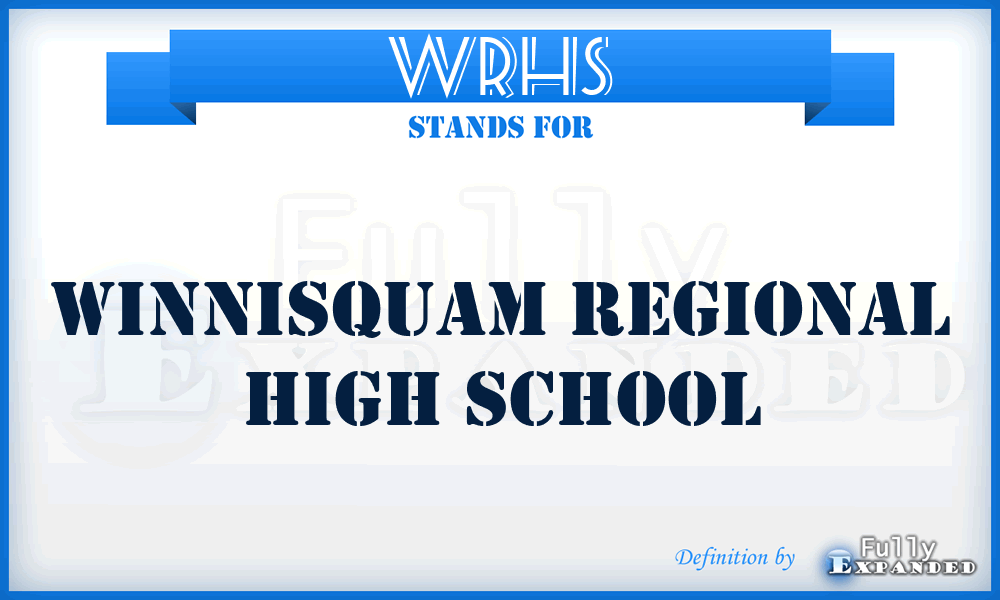 WRHS - Winnisquam Regional High School