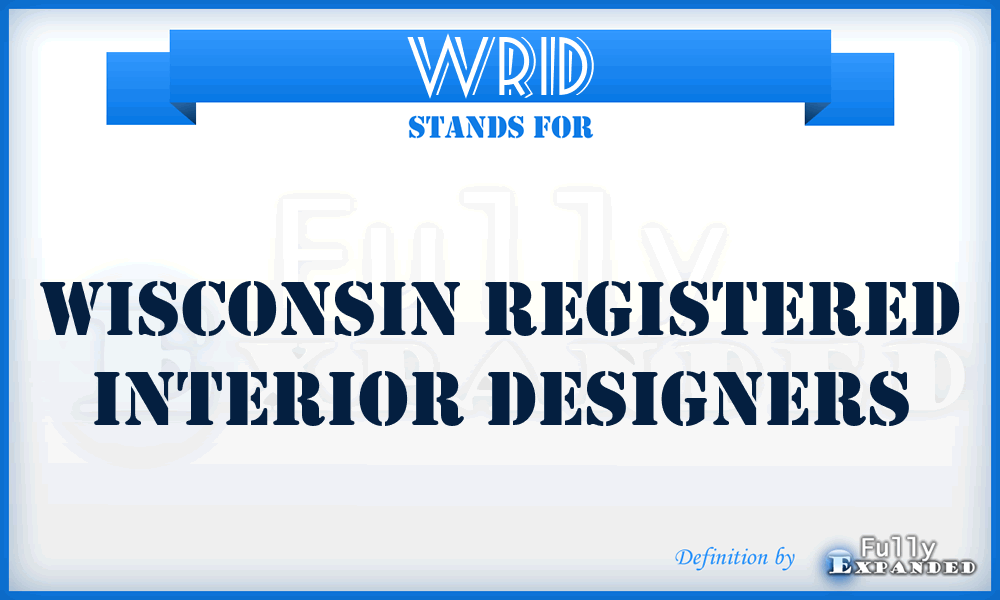 WRID - Wisconsin Registered Interior Designers