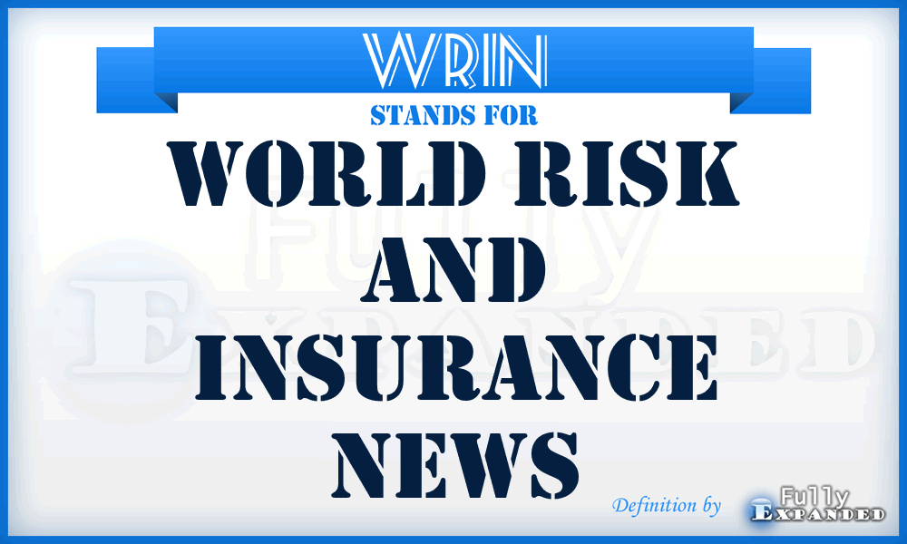 WRIN - World Risk and Insurance News