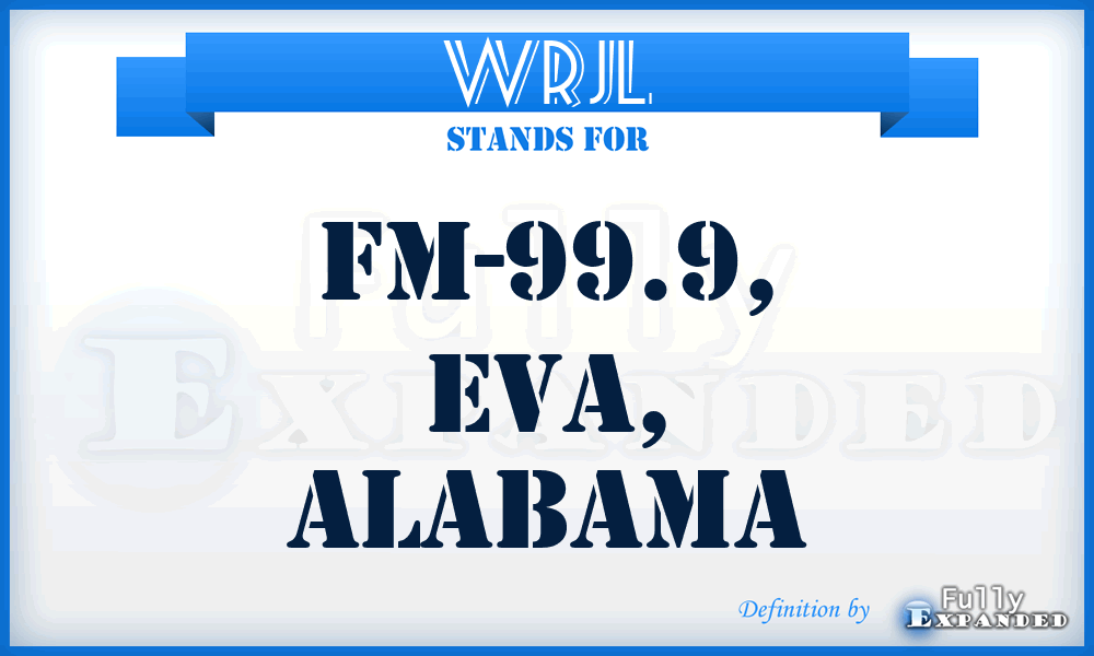 WRJL - FM-99.9, Eva, Alabama