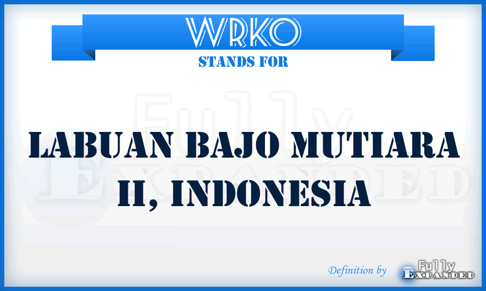 WRKO - Labuan Bajo Mutiara II, Indonesia