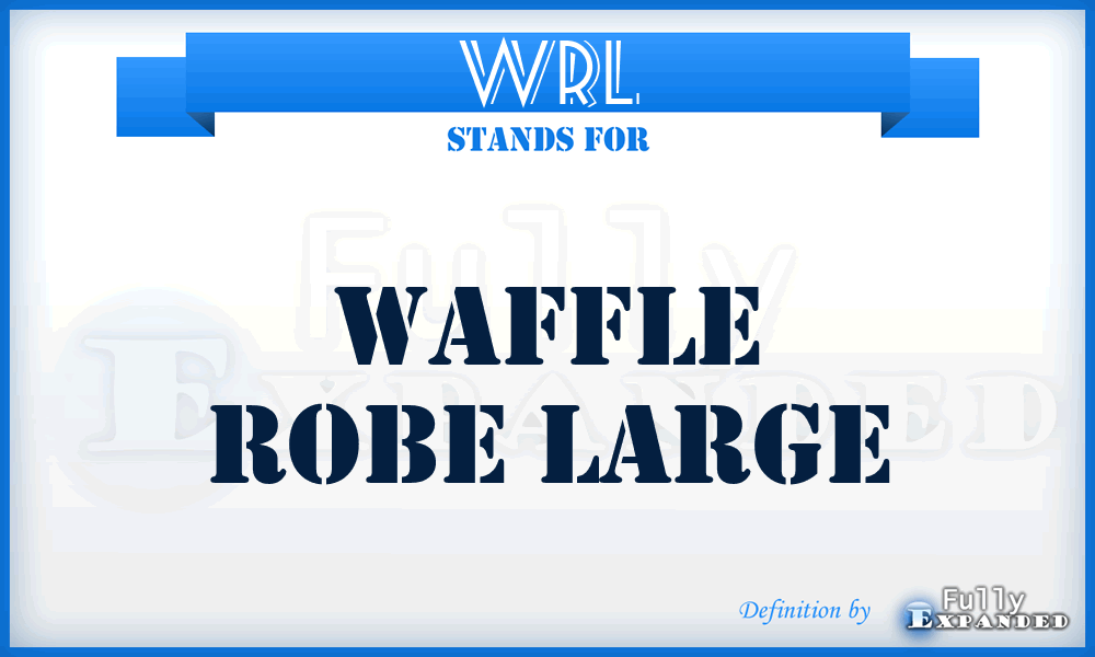 WRL - Waffle Robe Large