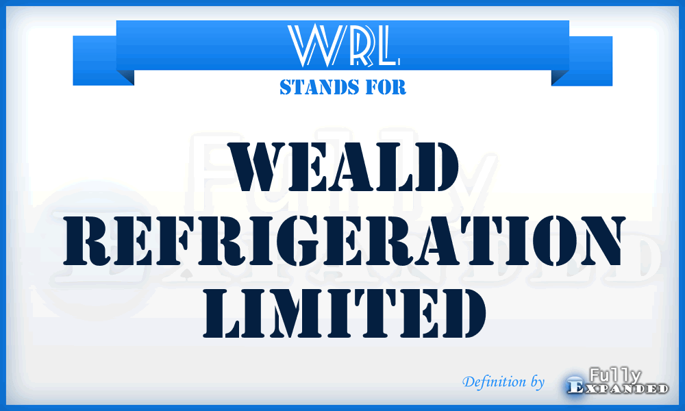 WRL - Weald Refrigeration Limited