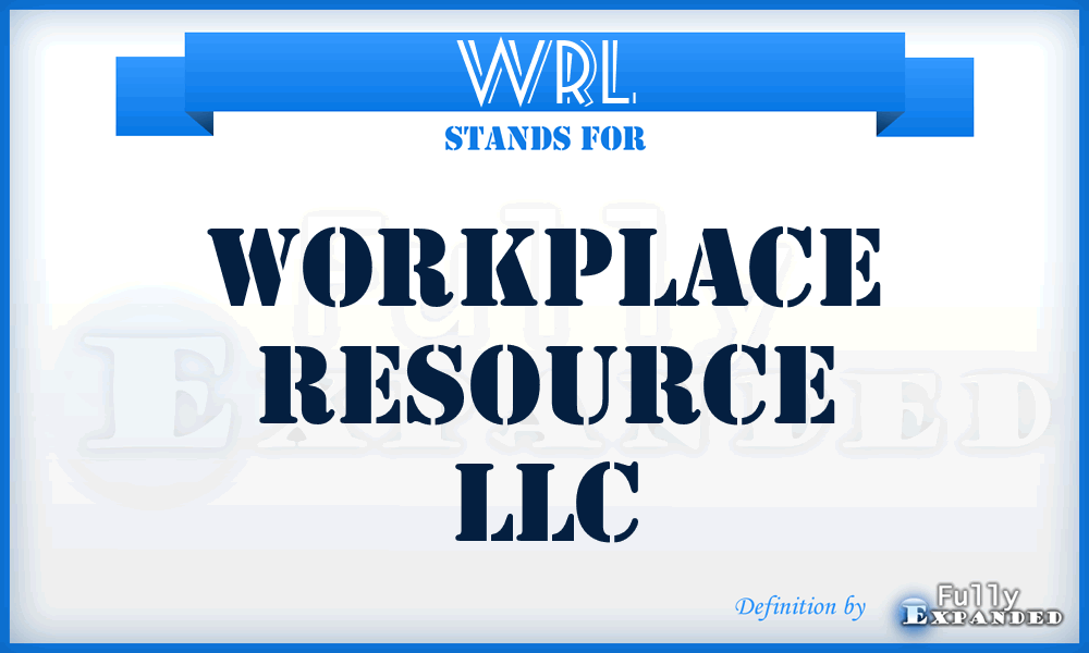 WRL - Workplace Resource LLC