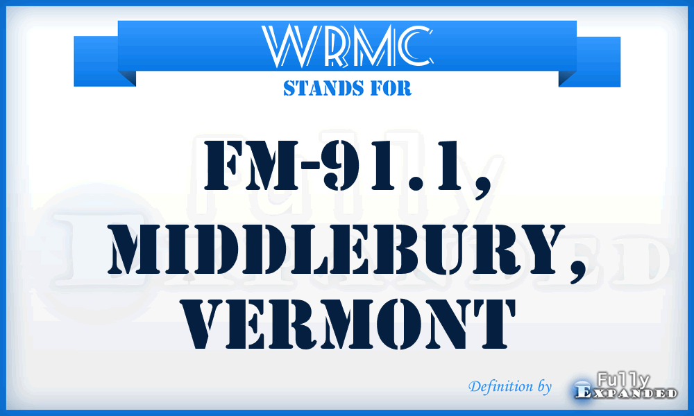 WRMC - FM-91.1, Middlebury, Vermont