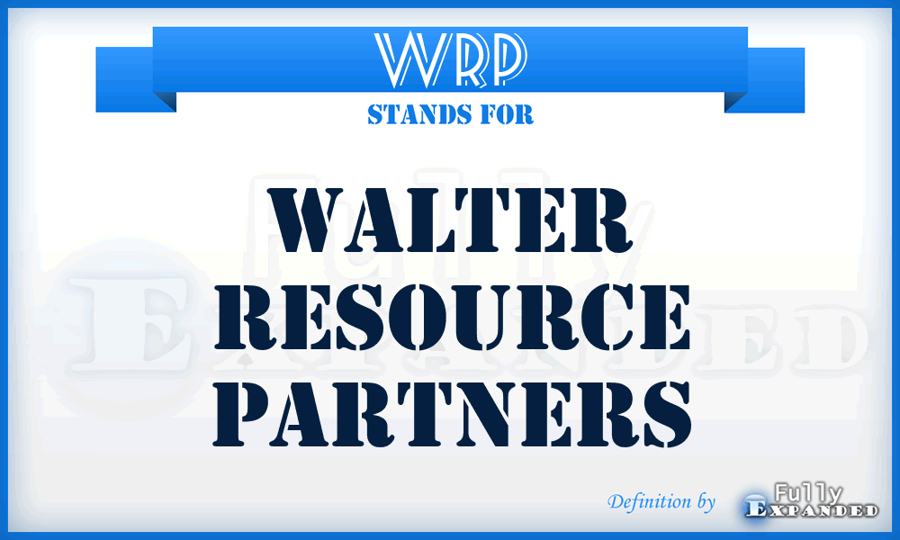 WRP - Walter Resource Partners