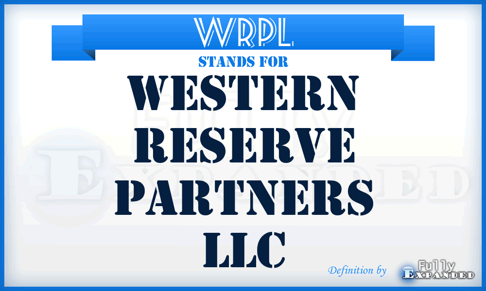 WRPL - Western Reserve Partners LLC