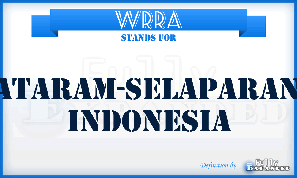 WRRA - Mataram-Selaparang, Indonesia