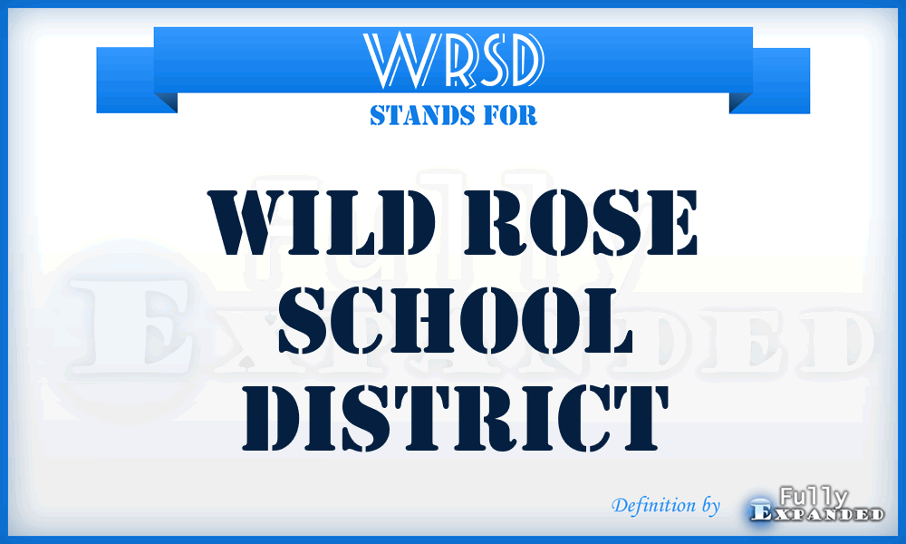 WRSD - Wild Rose School District