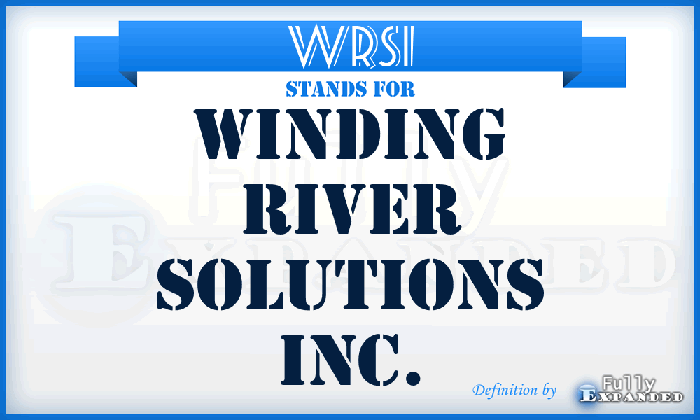 WRSI - Winding River Solutions Inc.