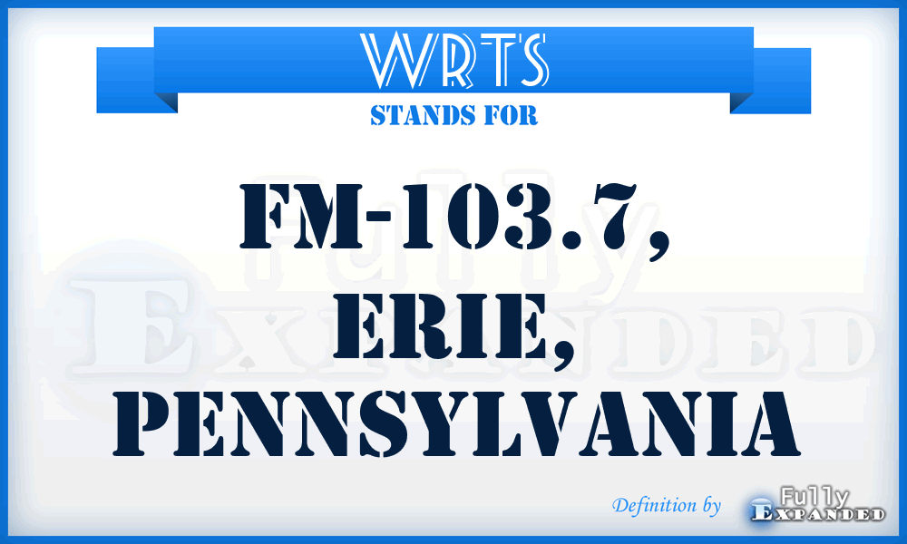 WRTS - FM-103.7, Erie, Pennsylvania