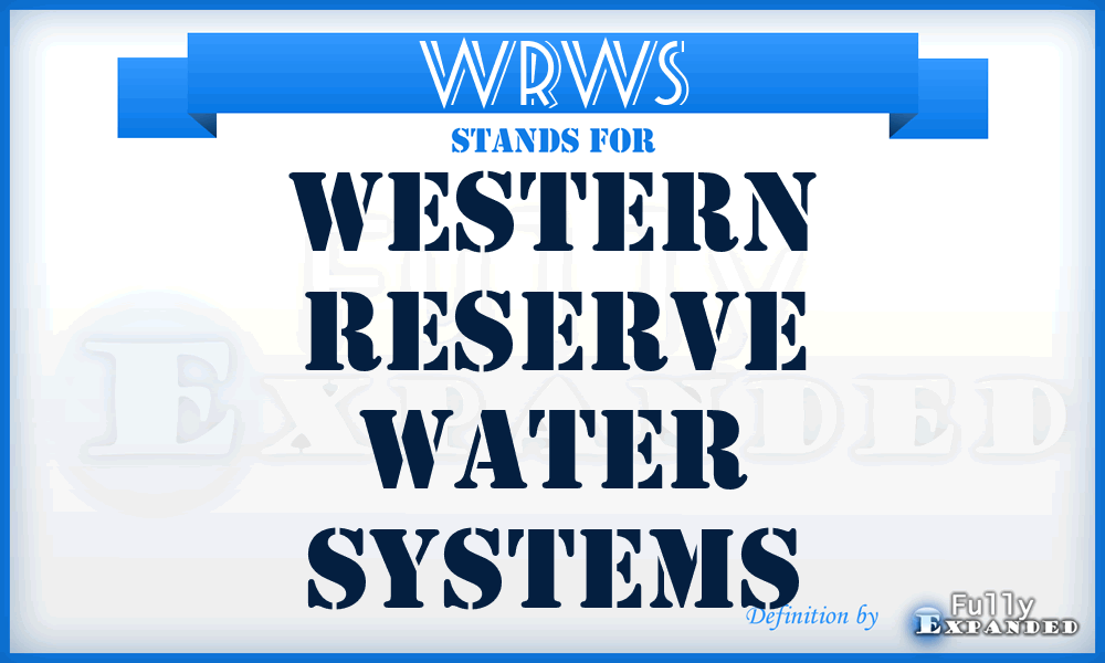 WRWS - Western Reserve Water Systems
