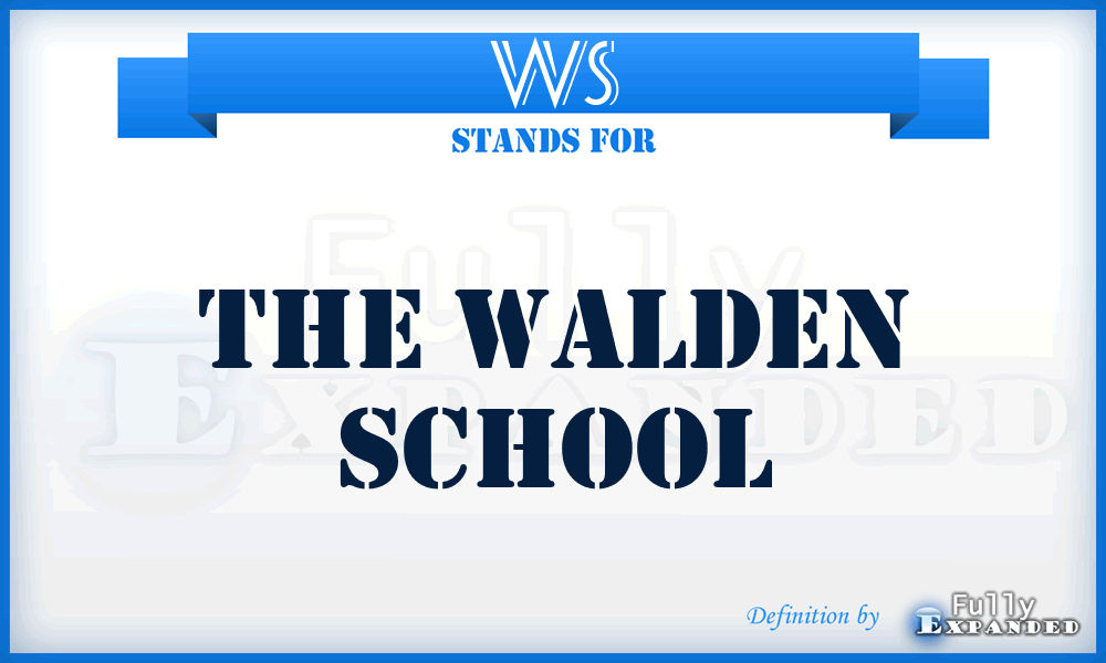 WS - The Walden School