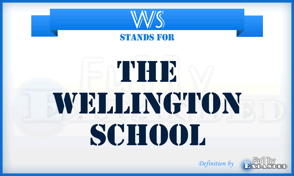 WS - The Wellington School