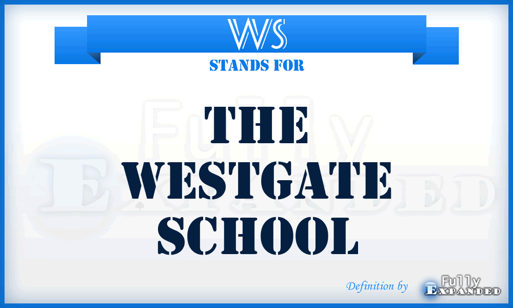 WS - The Westgate School