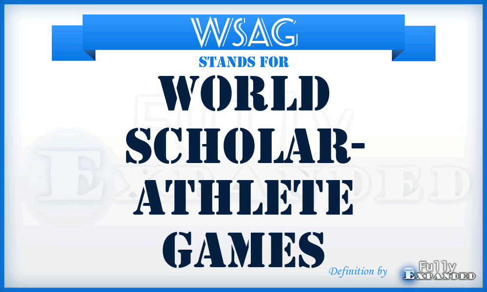 WSAG - World Scholar- Athlete Games