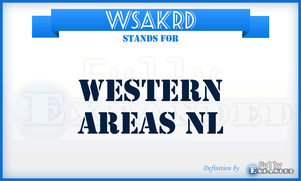WSAKRD - Western Areas Nl