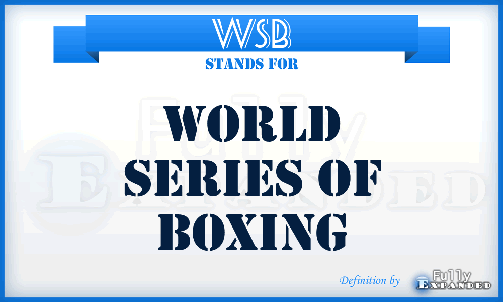 WSB - World Series of Boxing