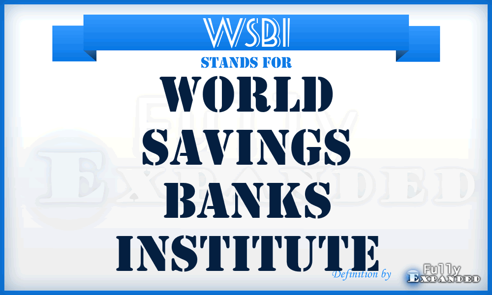 WSBI - World Savings Banks Institute