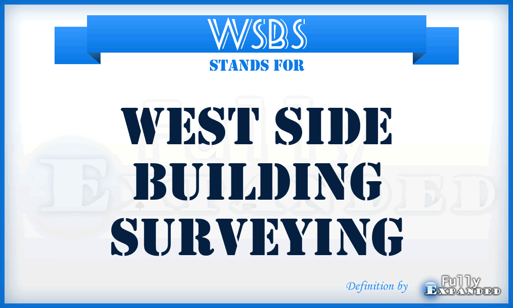 WSBS - West Side Building Surveying
