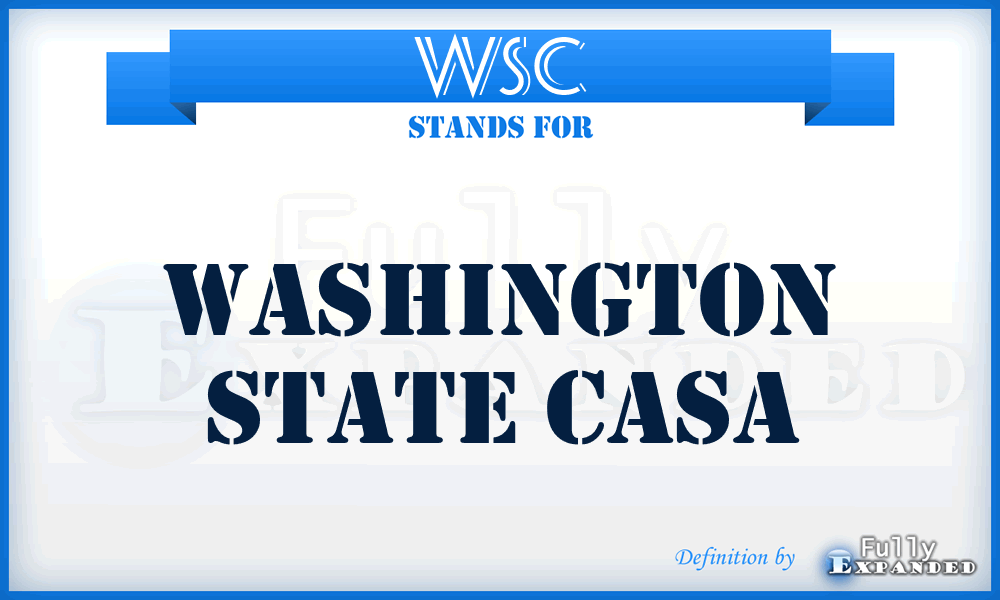 WSC - Washington State Casa