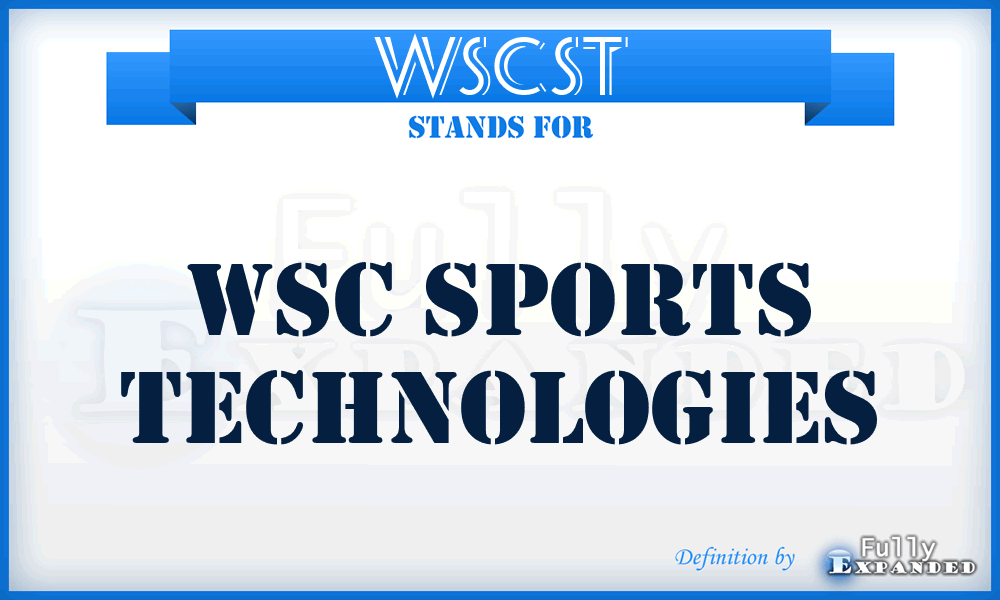 WSCST - WSC Sports Technologies