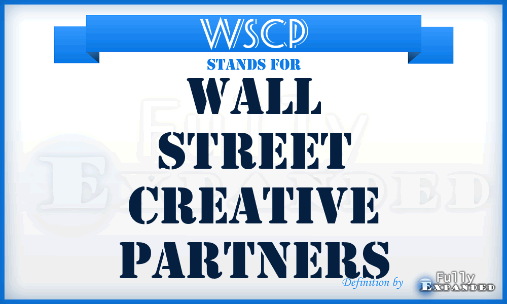 WSCP - Wall Street Creative Partners