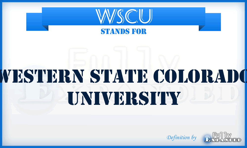 WSCU - Western State Colorado University