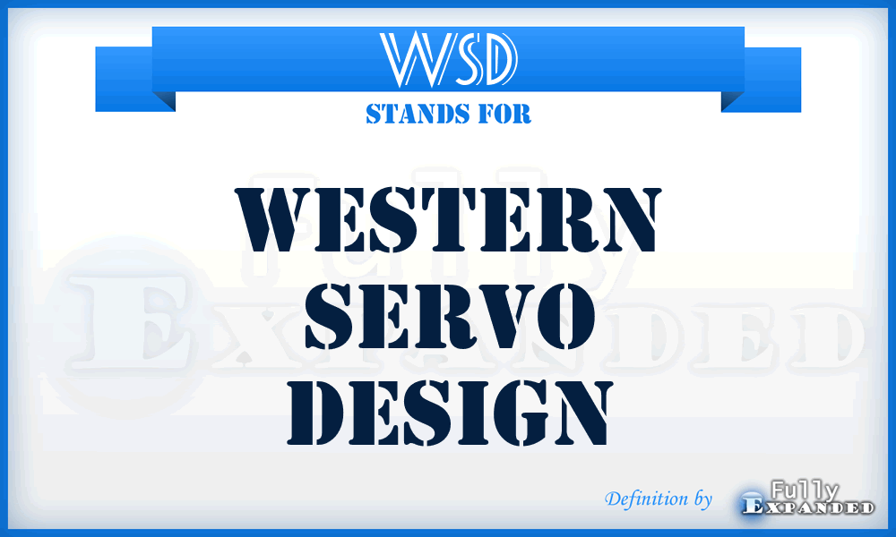 WSD - Western Servo Design