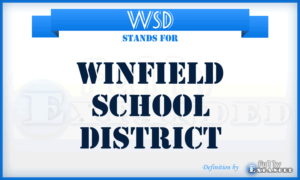 WSD - Winfield School District