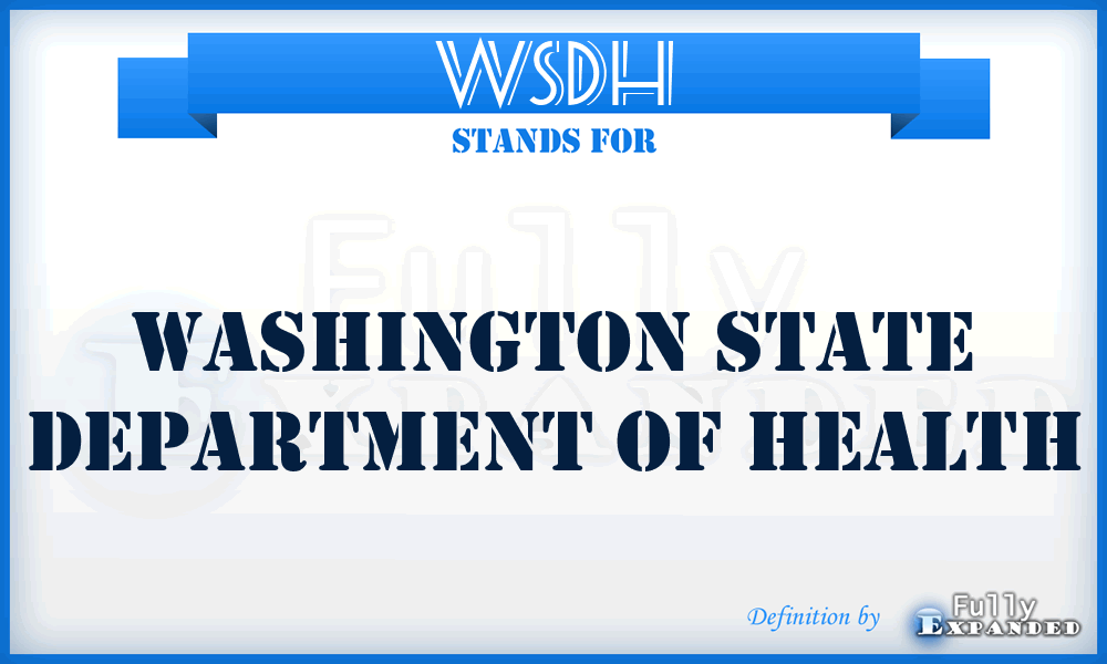 WSDH - Washington State Department of Health