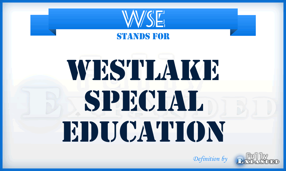 WSE - Westlake Special Education