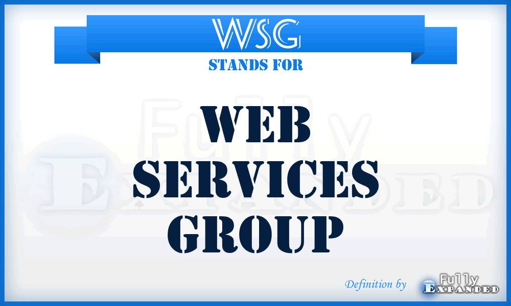 WSG - Web Services Group