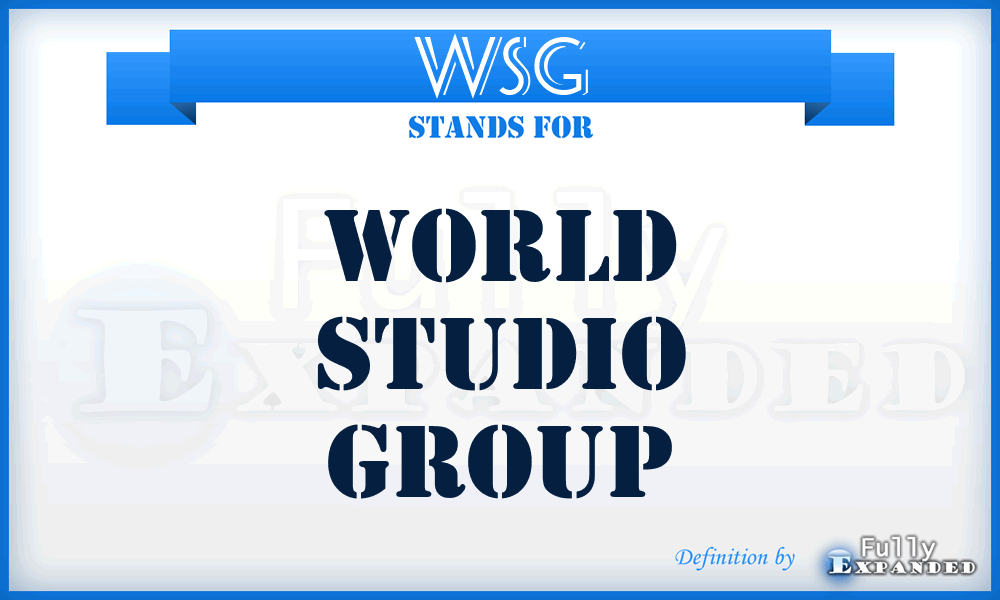 WSG - World Studio Group