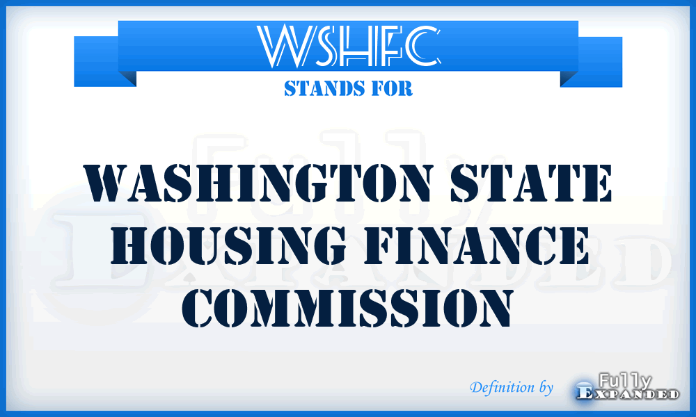 WSHFC - Washington State Housing Finance Commission