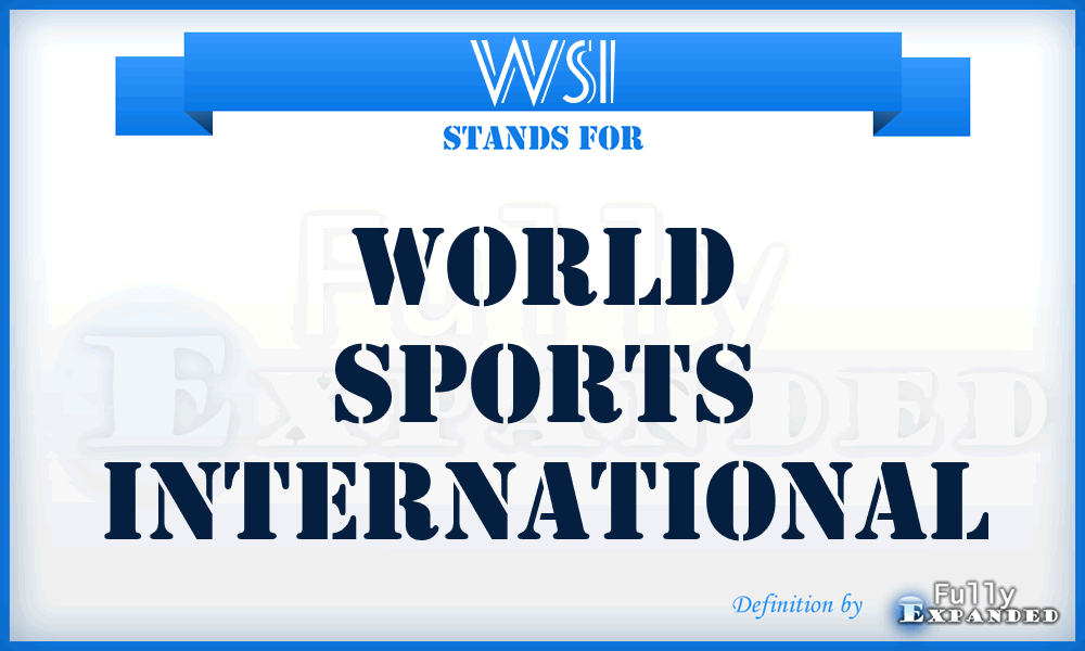 WSI - World Sports International