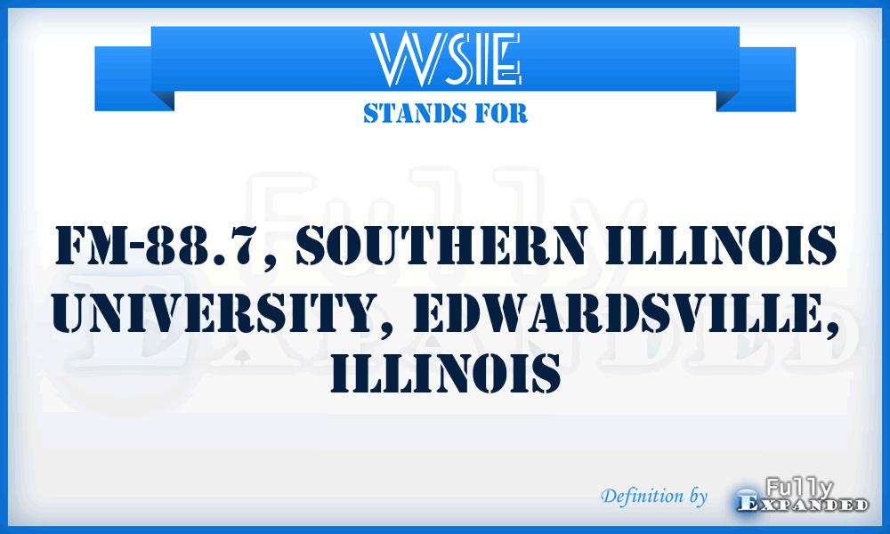 WSIE - FM-88.7, Southern Illinois University, Edwardsville, Illinois