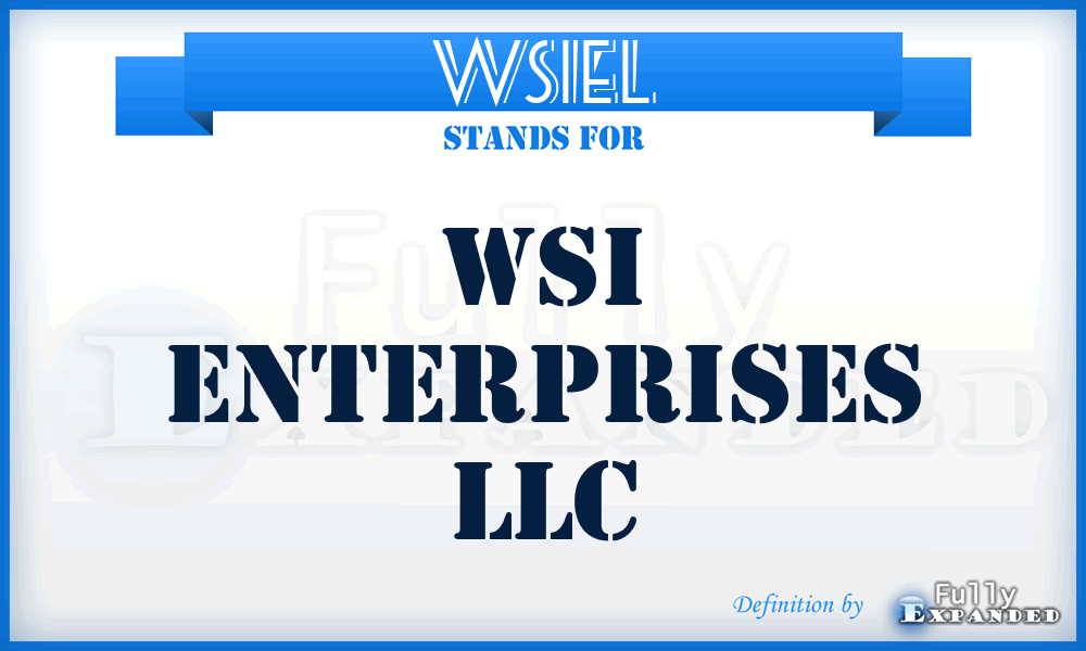 WSIEL - WSI Enterprises LLC