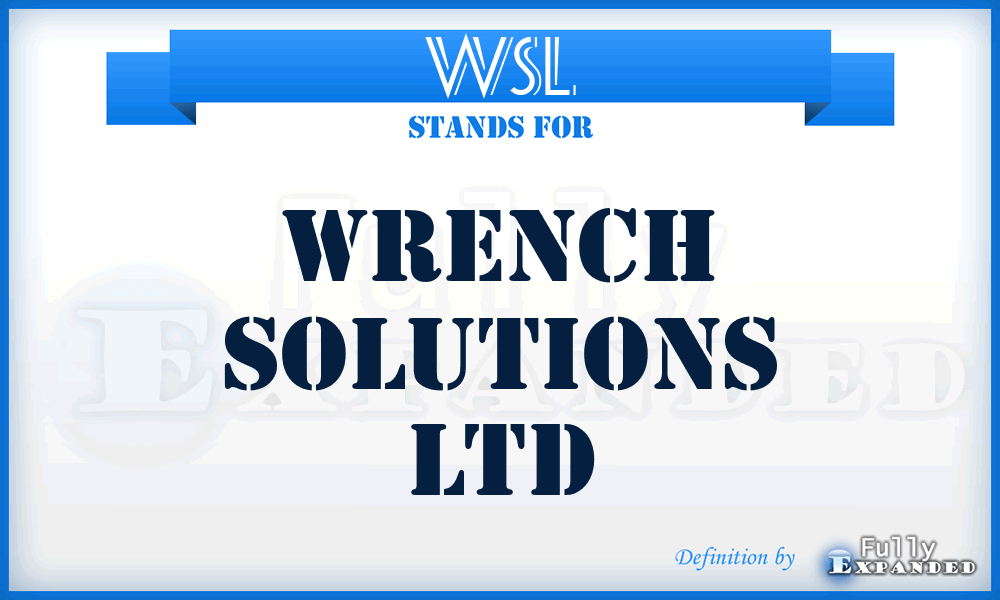 WSL - Wrench Solutions Ltd