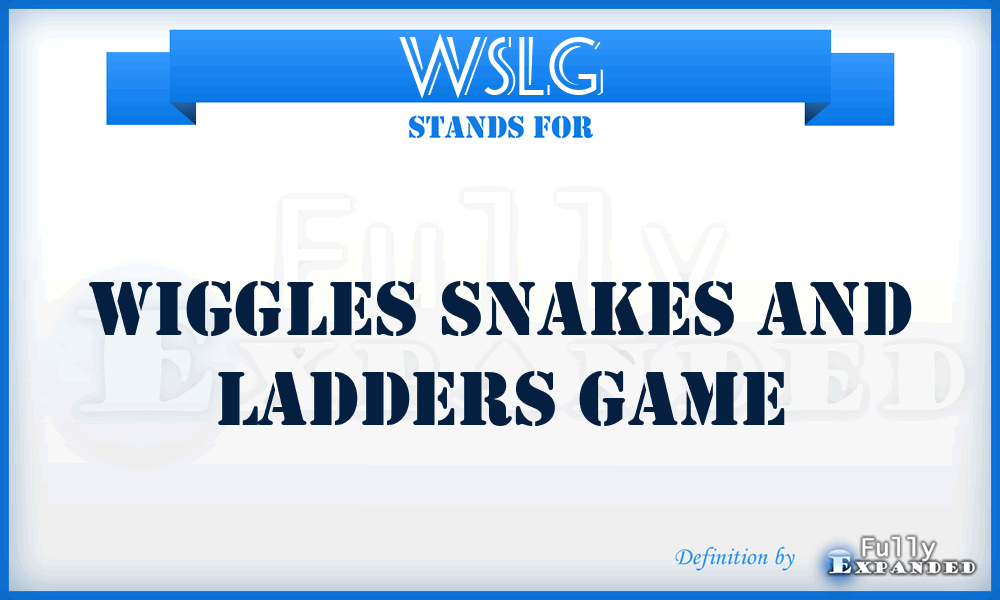 WSLG - Wiggles Snakes and Ladders Game