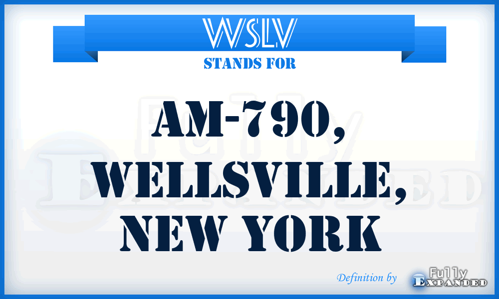 WSLV - Am-790, Wellsville, New York