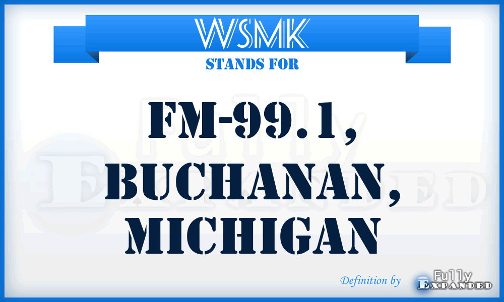 WSMK - FM-99.1, Buchanan, Michigan